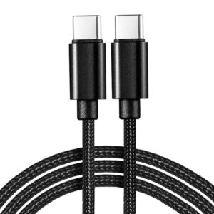 USB-C to USB-C Cable 1m 60W Fast Charge Braided Black
