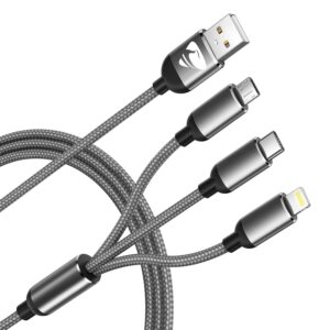 3-in-1 Multi Charging Cable 1.2m USB-C Lightning Micro-USB